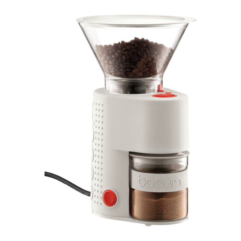 Flyseago Electric Coffee Grinder Burr Espresso Coffee Bean Grinder Small  Automatic Stainless Steel Coffee Mill With Brush, Creamy White