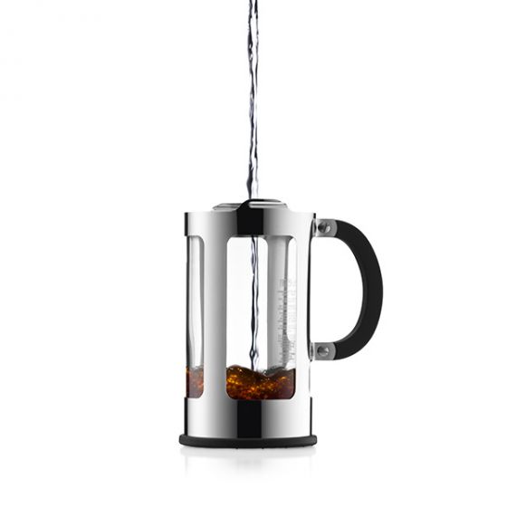 BODUM Chambord French Press Coffee Maker, 12 Ounce, Stainless Steel 
