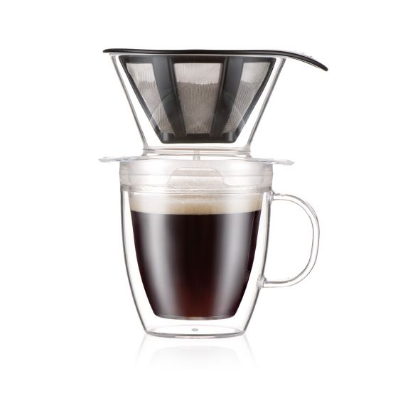 Bodum Double Wall Pour Over Coffee Maker, 34 oz.