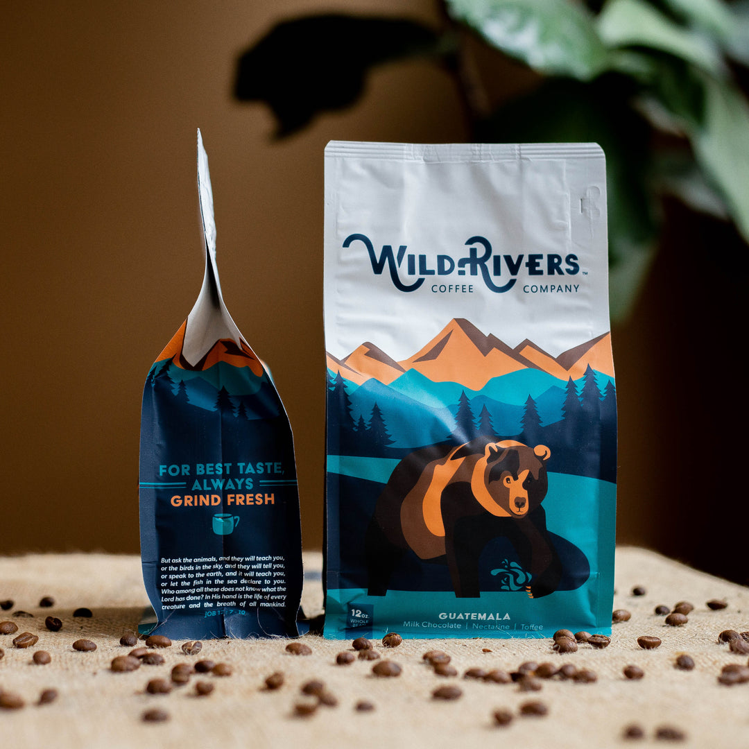 WRCC Dark Side Blend 12oz - Whole Bean Coffee – Wild Rivers Coffee Co